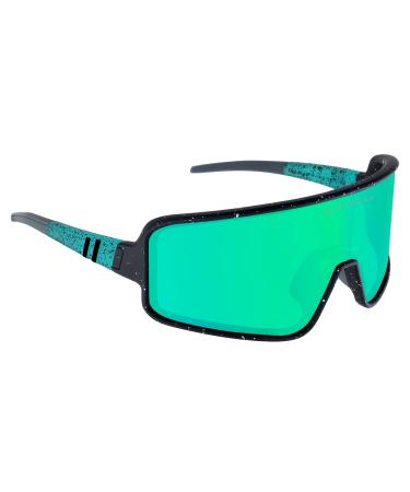 Blenders Eyewear Eclipse  Polarized Sunglasses  Wrap-Around Lens  100% UV Protection  For Men & Women Jaded Tiger
