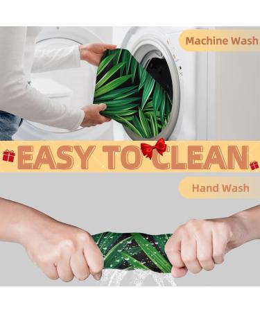 Green Tropical Plants Beard Bib Apron | Men's Beard Hair Catcher | Perfect Gift for Dad & Husband | Fathers Day Anniversary Christmas - Buy Online on GoSupps.com