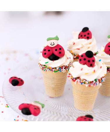 G nthart Backdecor: 8 Sweet Lucky Beetles | Sugar Lady Beetles with Smiling Faces & Green Hair | International Shipping - Buy Online on GoSupps.com