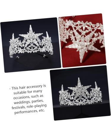 MAGICLULU 1pc Christmas headband hair accessories Headband headgear wedding tiaras for bride Alloy Headband for Bride bridal headpiece bride moon hair fork scarf bridesmaid - Buy Online on GoSupps.com