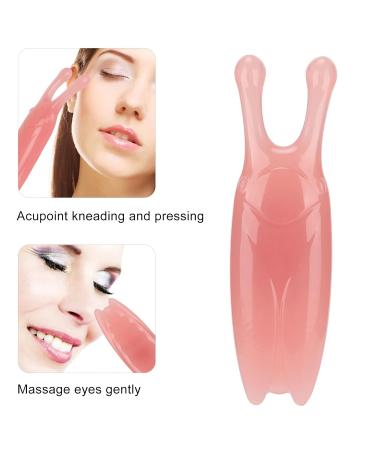 High Bridge Nasal Scraper & Resin Nose Massage Device - Gua Sha Tool for Alar Reduction & Jawline Shaping (Pink) | International Shipping - Buy Online on GoSupps.com