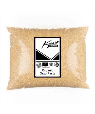 ORGANIC Certified Orzo Pasta (2kg) Premium non-GMO 100% Natural no Additives or Preservatives Package may vary - Free UK delivery by Koalakoi (2 Kilograms) 2 Kilograms