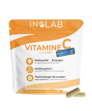 INOLAB Vitamine C Liposomale 1428 mg - Forme Liposomale brevet e de qualit sup rieure PureWay-C - Biodisponibilit maximale