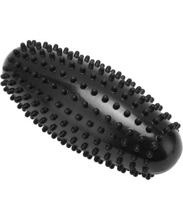 Durable PVC Massage Ball - Odorless Muscle Relief & Portable Foot Roller for Plantar Fasciitis (Black) - Buy Online on GoSupps.com