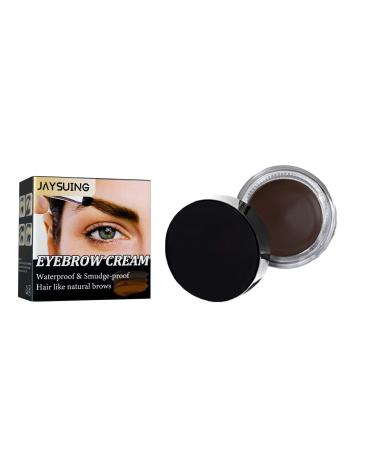 Eyebrow cream waterproof quick-drying non-staining non-off color smooth to create a three-dimensional natural wild eyebrow cream (02Dark brown)