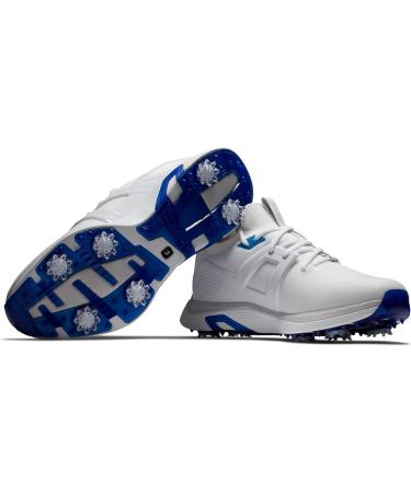 Footjoy Men's Hyperflex Golf Shoes - Size 43 EU - White/Grey | International Shipping Available - Buy Online on GoSupps.com