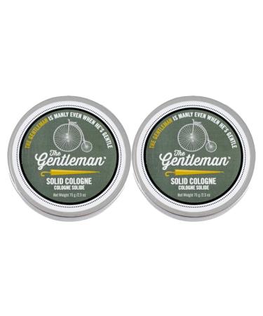 Walton Wood Farm Solid Cologne (The Gentleman) Citrus & Mahogany Scent Vegetarian-Friendly and Paraben-Free 2.5 oz - 2 Pack The Gentleman (2 Pack)