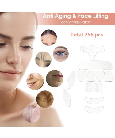 256pcs Facial Wrinkle Smoothing Patches | Anti Wrinkle Face Strips | Reusable Face Tape Set for Forehead, Eye, and Lip Wrinkles - All in One Transparent Wrinkle Treatment - Buy Online on GoSupps.com