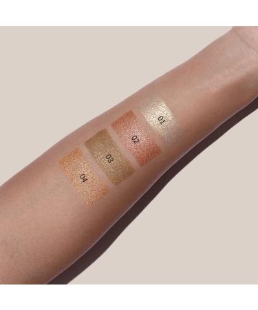 LACOMCHIR Shinning White Eyeshadow Glitter Palette - Vegan & Cruelty Free 1.9g - Buy Online on GoSupps.com