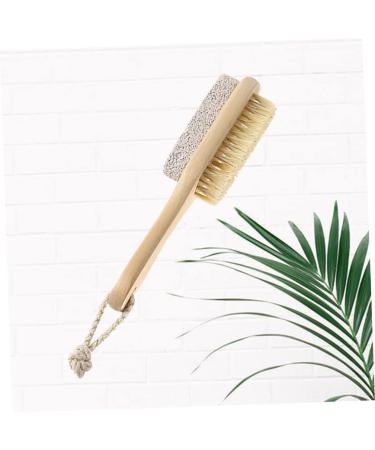 Beavorty Foot Brush Pumice Stone Heel Scrubber Foot Pumices feet Scrubber Remove Dead Skin Foot Stone Natural Remover Wooden Small Brush Pedicure File Scrub Brush Bristles Bamboo - Buy Online on GoSupps.com