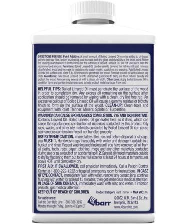 Klean Strip Boiled Linseed Oil with Paintbrush - Premium Thinner for Oil-Based Paints - Enhance Wood & Painting - Boost Water & Scratch Resistance - Ideal Wood Oil for Furniture - International Shipping Available - Buy Online on GoSupps.com