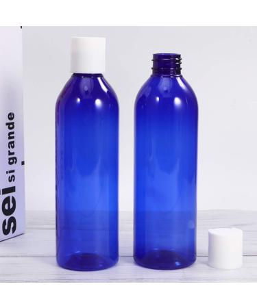 Lurrose 6-Pack 250ml Refillable Empty Plastic Cosmetic Bottles - Travel Soap Dispenser & Liquid Containers in Blue | Ideal for Creams Soaps & Water - Buy Online on GoSupps.com