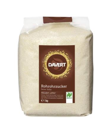 Davert - Raw cane sugar Naturland - 1 kg - Pack of 8