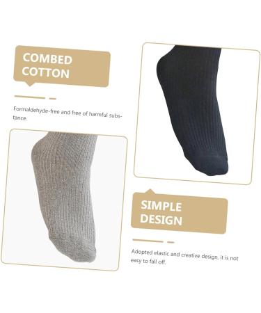 Lurrose 5 Pairs Diabetic Care Socks for Men - Non-Skid Cotton Elastic Nursing Socks - Buy Online on GoSupps.com
