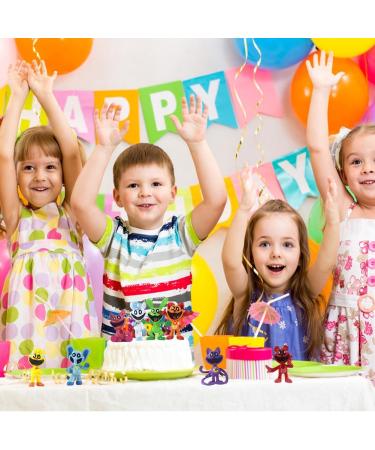 ADQPPUHR 8 Piece Smiling Mini Figures Critters Cake Toppers Cake Decoration Critters Mini Figures Set Smiling Model Toys Ollection Supplies Living Decorations Small Gifts Birthday Gift - Buy Online on GoSupps.com
