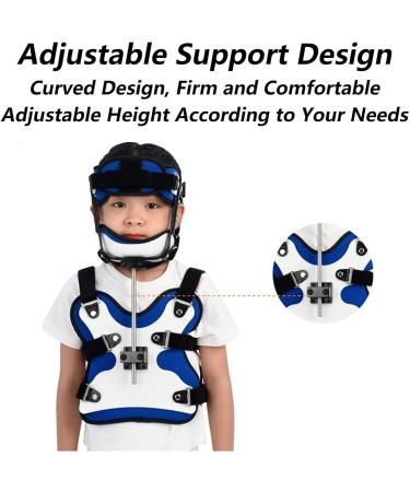 Children Adjustable Head Neck and Chest Fixed Brace Cervical Thoracic Lumbar Spine Orthosis Used for Fracture and Postoperative Recovery L Large - Buy Online on GoSupps.com