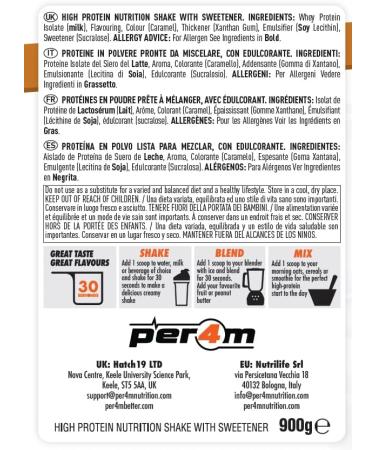 Per4m Isolate Zero Salted Caramel 900g - Buy Online on GoSupps.com