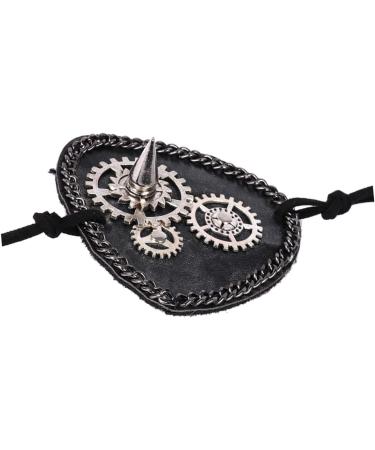 FOMIYES Gear Clock Prom Props Decoration Eye Mask Single Eye Mask Decor Blindfold Masquerade Eye Mask Eye Patch Apparel Punk M Black - Buy Online on GoSupps.com