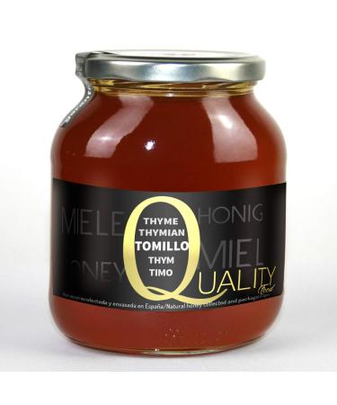 100% Pure Bee Honey. Raw Honey. 1 Kg. Produced in Spain. Unpasteurized and unheated. High quality artisan. Jar