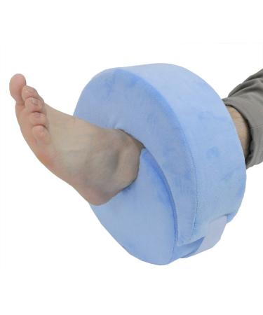 Obbomed MB-6950B NEW Modified Enlarged 4  Centre Hole Opening Foam Foot Elevator  Leg Elevation Pillow for Reducing Foot Pressure and Preventing Rashes Ulcers and Sores- One Size Fits All  11 x11 x4