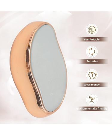 CMLY Hair Eraser for Women - Painless Magic Crystal Hair Remover - Reusable & Washable - Portable Hair Removal Stone for Arms, Back & Legs (Gold) - Buy Online on GoSupps.com