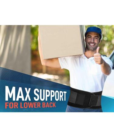 Crcyphne Back Brace for Lower Back Pain Back Support Belt for Women & Men Breathable Lower Back Brace with Lumbar Pad(L) Easy Install - Buy Online on GoSupps.com