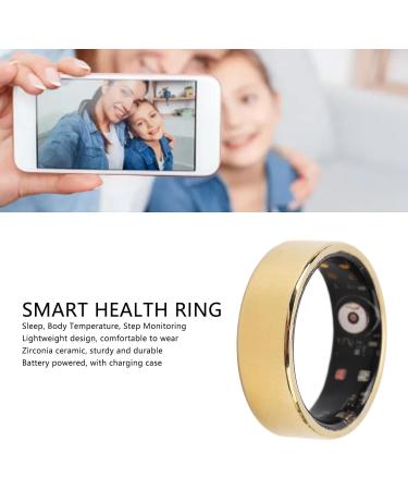 DADEA Smart Ring - Elegant & Durable Fitness Ring | Multifunctional Sleep Tracking Health Ring | Comfortable Wearable Smart Finger Ring in Gold - Buy Online on GoSupps.com