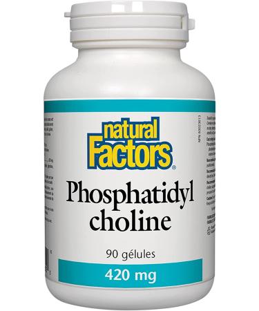 Natural Factors Phosphatidyl Choline 420 mg - 90 Softgels for Brain Health - Buy Online on GoSupps.com