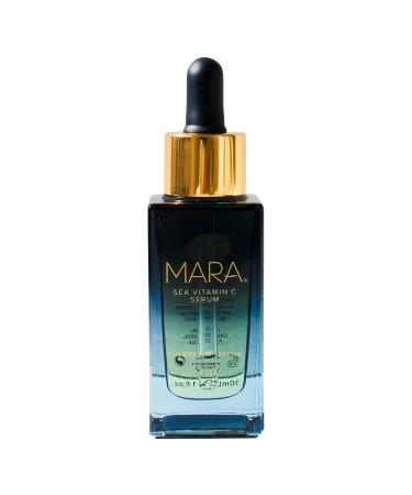 MARA - Natural Chlorella + Reishi Sea Vitamin C Serum | Non-Toxic Plant-Based Skin Care | Firm + Illuminates the Skin While Targeting Fine Line + Wrinkles (1 oz | 30 ml) 1 Fl Oz (Pack of 1)