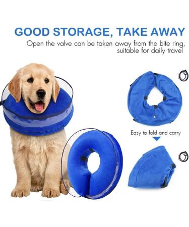 2-in-1 Inflatable Dog Collar for Recovery | Small Dog Recovery Collars - Protect Wounds & Operated Pets - Buy Online on GoSupps.com