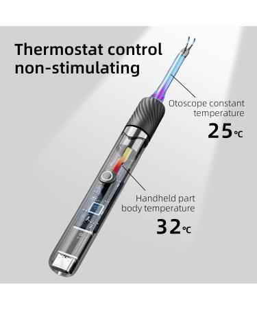 Qimic Ear Wax Removal with Tweezers - 1080P HD Ear Cleaner Ear Camera Otoscope Omni-Direction Ear Pick Tweezer Real-Time Remote Video Multi Earwax Cleaning Replacement Kits Black - Buy Online on GoSupps.com