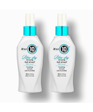 It's Blow Dry Miracle H2O Shield - Leave In Weather Protectant Treatment Frizz Free Moisture Locking 6 fl. oz. .2 pack