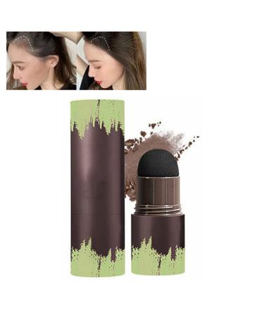 Hairline Powder Stick Hairline Shadow Powder Stick Hair Shading Sponge Pen Waterproof Hair Root Concealer for Thinning Hair Root Quick Cover Hair Root (1Pcs Dark Brown)