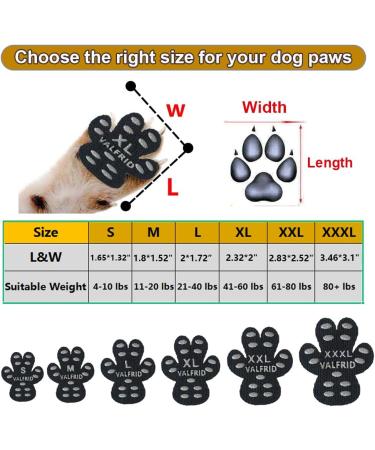Valfrid Anti-Slip Paw Protection for Dogs - Self-Adhesive Silicone Gel Traction Pads 48 Pieces Multicolor XXXL (7.8*8.6cm) - Ideal for 36kg+ Dogs - Buy Online on GoSupps.com