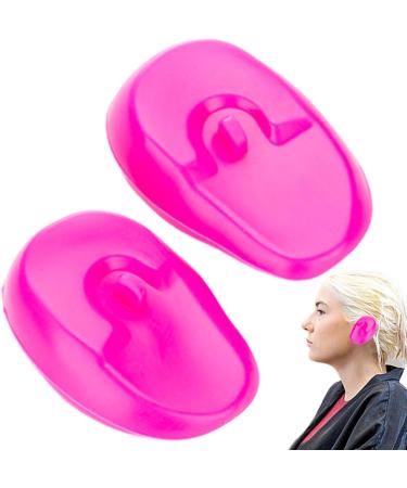 Hair Dye Ear Shield Cover Ear Earmuffs Ear Covers - Ear Protectors Ear Shower Covers Reusable Hair Dye Earmuffs Silicone for Home Salon Barber Pink - Buy Online on GoSupps.com