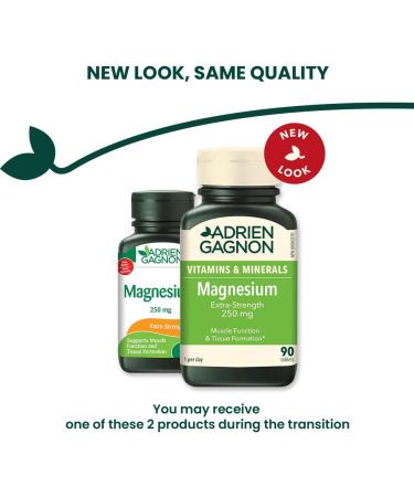 Adrien Gagnon - Magnesium 250 mg Extra-Strength 90 Count - Buy Online on GoSupps.com