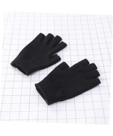 Ipetboom 2 Pairs Moisturizing Gloves Black Gloves Whitening Glove Spa Glove Hydrating Glove Gel Gloves Mositurizing Glove Fingerless Apparel - Buy Online on GoSupps.com