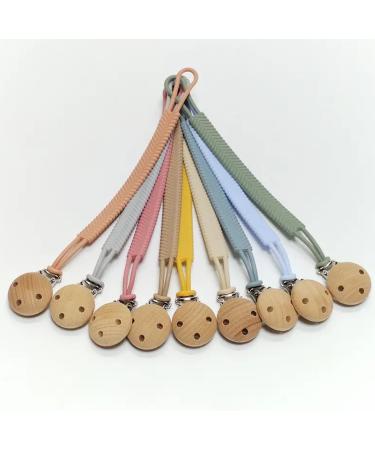 Silicon Dummy Clip Newborn Essentials Mam Dummy Clip for Baby Boys and Girls Soft Flexible Dummy Clips Fits All Pacifier Clips Dummy Holder and Baby Teething Toys Mam Soother Clips(Brown/Orange) - Buy Online on GoSupps.com