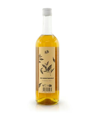 KoRo - Organic herbal tea syrup 750ml - Greek mountain tea taste - Syrup for refining drinks - Gentle manufacturing process