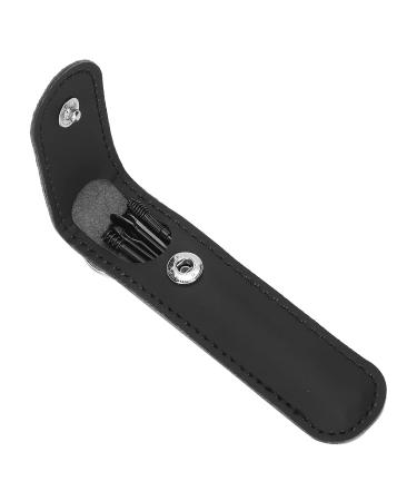 Portable Earwax Removal Tool Set - U Shape & Spiral Ear Cleaner in Black - Buy Online on GoSupps.com