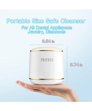 Prifree Ultrasonic UV Cleaner 180ML - Portable Dental Appliance & Jewelry Cleaner - Buy Online on GoSupps.com