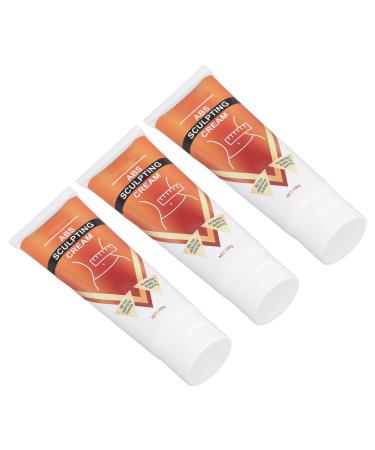 3pcs Abdominal Muscle Firming Cream Cellulite Removal Fat Burner for Abs Muscle Shaping Pre Workout Boost Improve Skin Texture Convenient to Use Men Fitness Essential
