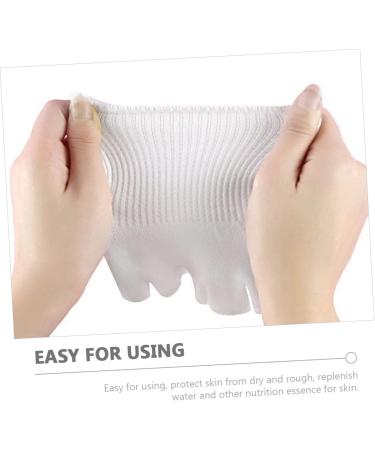 Ipetboom 2 Pairs Five Toe Half Socks Toe Spacers for Feet Heel Sleeves Toe Socks Toeless Socks Pedicure Sock Half Foot Socks Toe Spacer Socks Gelt Cosmetic Latex Silk White Fish Mouth Socks - Buy Online on GoSupps.com