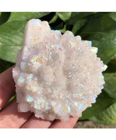 Natural Rainbow Quartz Cluster Crystal Titanium Rainbow Aureole Specimen Collection for Decoration Stone Generator JZIGTDEM - Buy Online on GoSupps.com