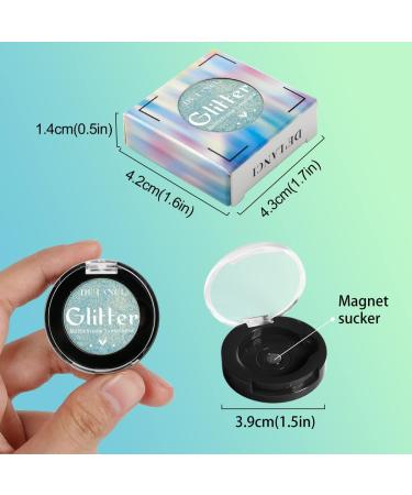 Shimmer Blue Green Glitter Eyeshadow Highly Pigmented Long Lasting Duochrome Eye Shadow Waterproof Chameleon Eye Makeup Palette Metallic Eyeshadows Blendable Multichrome Sparkly Eyeshadow Talc Free Oliive Green #1d - Buy Online on GoSupps.com