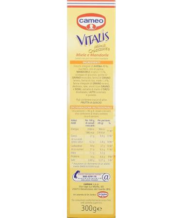 3 x Cameo Vitalis Muesli Crispy mile and almond cereals honey almonds 300 g - Buy Online on GoSupps.com