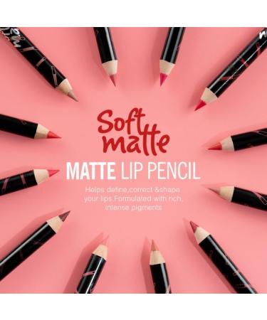 LALAFINA 36 Pcs Matte Lip Liner Pencil Lip Liner Set Smooth Makeup Lip Liner Pencil Long Lasting Matte Lip Liner Pencil Matte Lipstick Pen Black Lip Liner for Women 1 count (Pack of 1) As Shownx3pcs - Buy Online on GoSupps.com