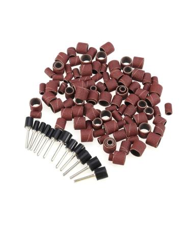 Beaupretty Rollers Drill Set metal models plastic drum sanding band sleeve sanding band for nail drill Sanding Drum olive Nail Wood Tools Woodworking