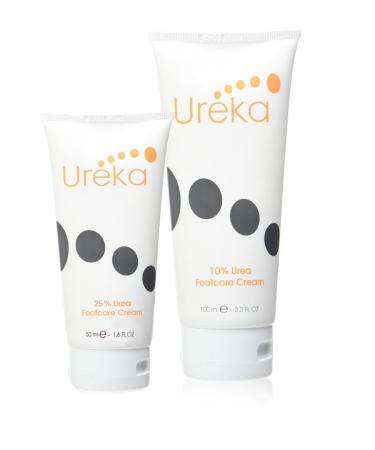 Ureka Foot Care Cream Duo Set Intensive Moisturising 2 Piece Foot Creams (10% Urea 100 ml Tube and 25% Urea 50 ml Tube - Buy Online on GoSupps.com