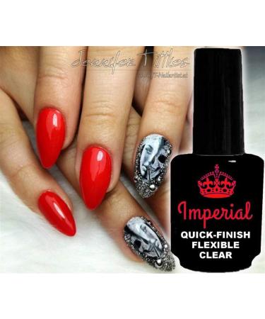 N+M IMPERIAL QUICK-FINISH sealing gel ++FLEXIBLE-CLEAR++ 10ml UV/LED/CCFL without evaporation layer low viscosity flexible